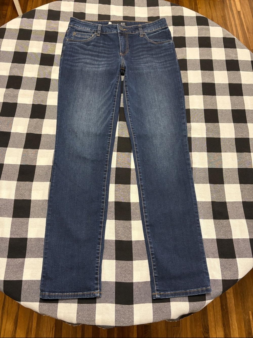 Kut From The Kloth Catherine Boyfriend Jeans Mid Rise Women Size 4 x 30 Stretch - Picture 4 of 14
